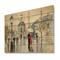 Designart - Love in Paris I - Romantic French Country Print on Natural Pine Wood